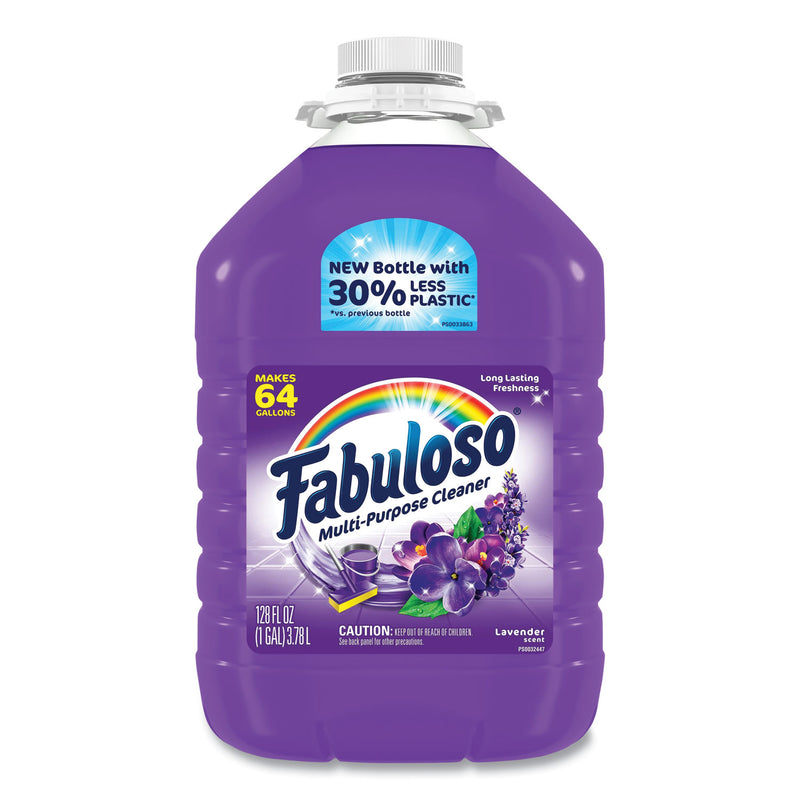 Fabuloso Multi-use Cleaner, Lavender Scent, 1 gal Bottle, 4/Carton