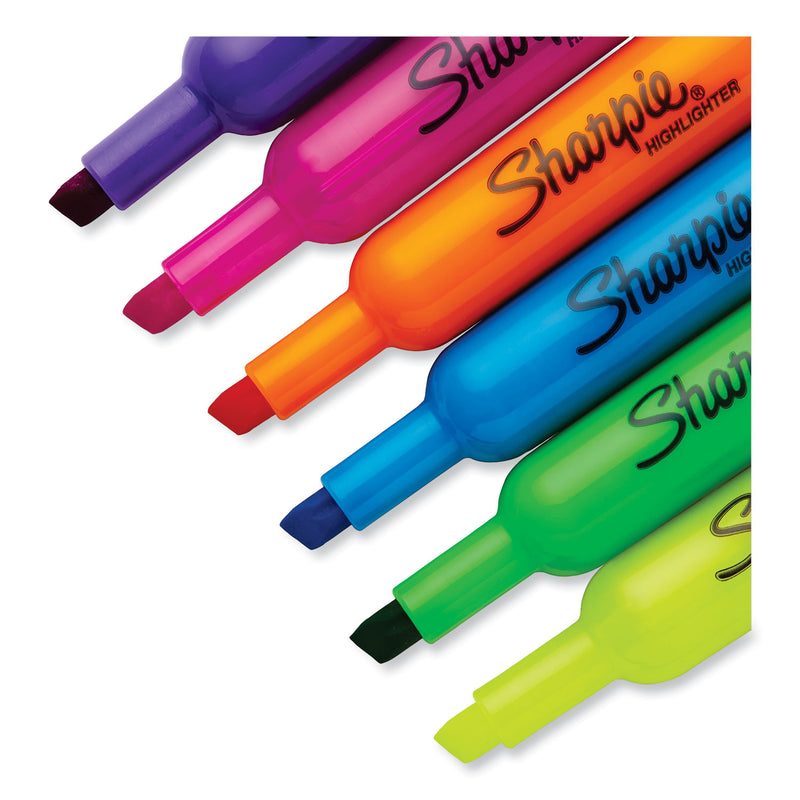 Sharpie Tank Style Highlighters, Assorted Ink Colors, Chisel Tip, Assorted Barrel Colors, 36/Pack