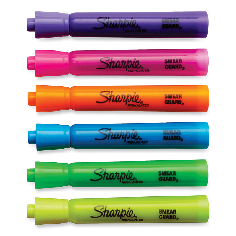Sharpie Tank Style Highlighters, Assorted Ink Colors, Chisel Tip, Assorted Barrel Colors, 36/Pack