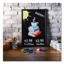Sharpie Wet-Erase Chalk Marker, Medium Bullet Tip, White, 2/Pack