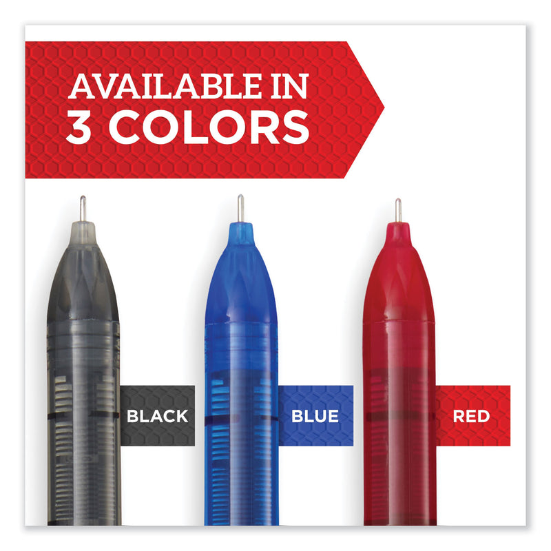 Sharpie Professional Design Roller Ball Pen, Stick, Medium 0.7 mm, Blue Ink, Black Barrel, Dozen