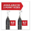 Sharpie Professional Design Roller Ball Pen, Stick, Medium 0.7 mm, Black Ink, Black Barrel, Dozen