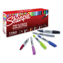 Sharpie Permanent Markers Ultimate Collection Value Pack, Assorted Tip Sizes/Types, Assorted Colors, 115/Set