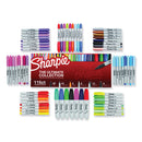 Sharpie Permanent Markers Ultimate Collection Value Pack, Assorted Tip Sizes/Types, Assorted Colors, 115/Set