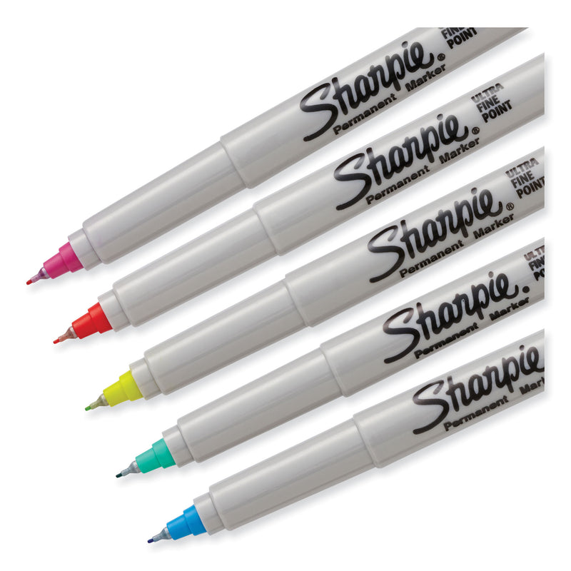 Sharpie Ultra Fine Electro Pop Marker, Extra-Fine Needle Tip, Assorted Color Set 2, 5/Pack