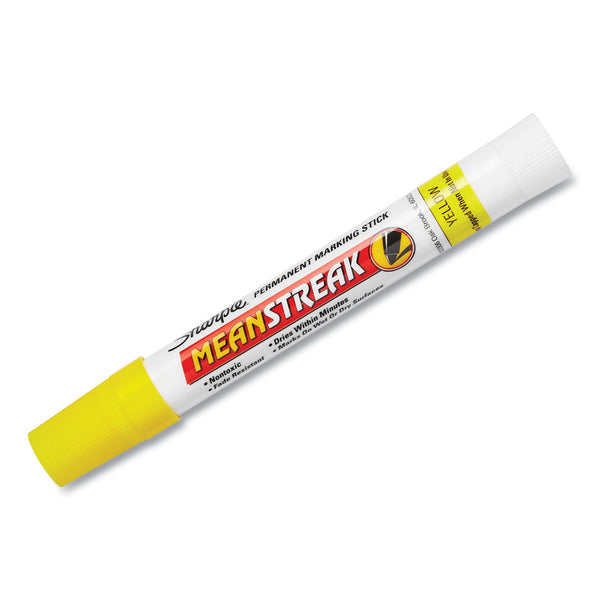 Sharpie Mean Streak Marking Stick, Broad Bullet Tip, Yellow