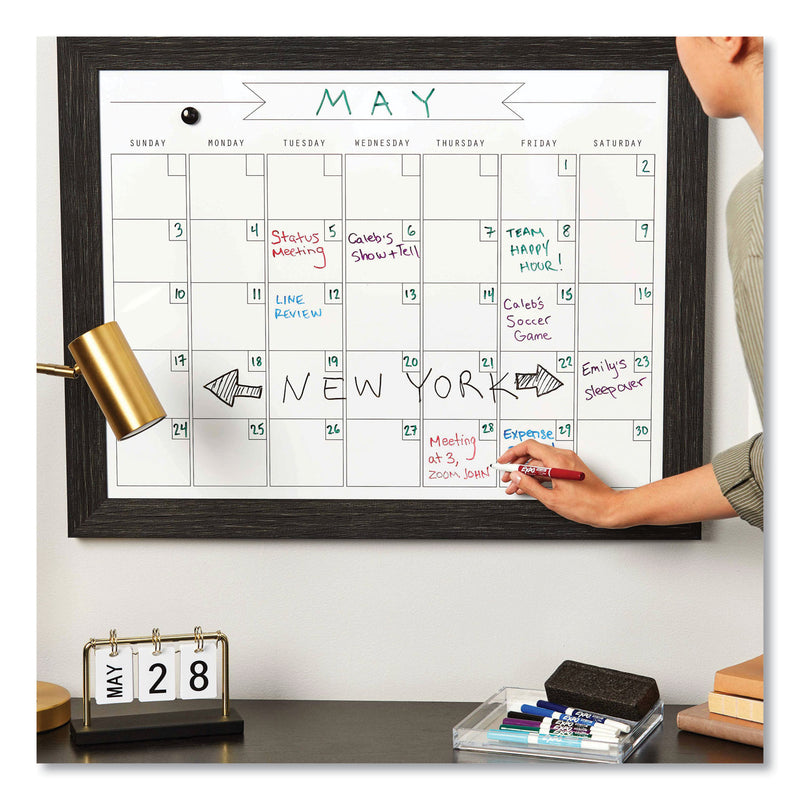 EXPO Dry Erase Marker, Eraser and Cleaner Kit, Fine Bullet Tip, Assorted Colors, 5/Set