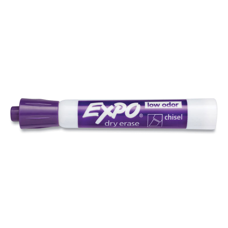 EXPO Low-Odor Dry-Erase Marker, Broad Chisel Tip, Purple