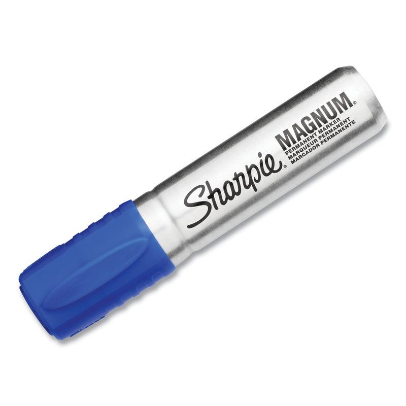 Sharpie Magnum Permanent Marker, Broad Chisel Tip, Blue