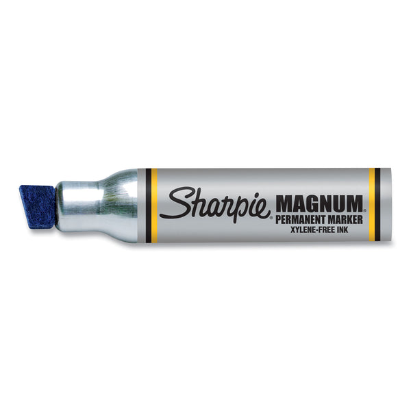 Sharpie Magnum Permanent Marker, Broad Chisel Tip, Blue - Single