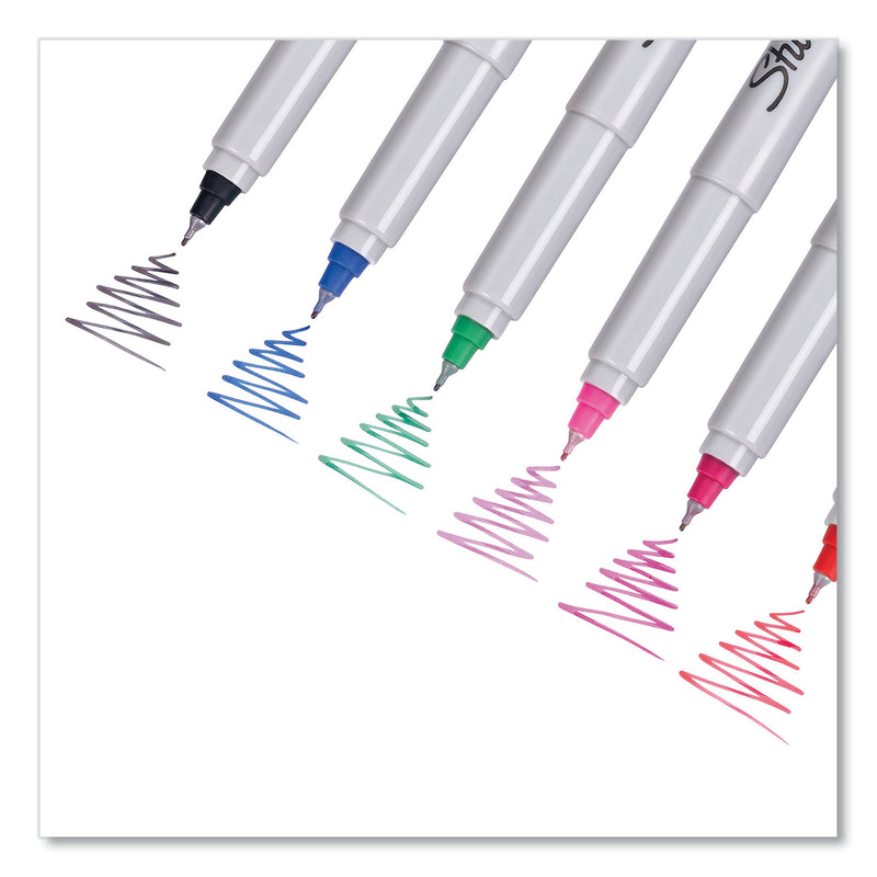 Sharpie Ultra Fine Tip Permanent Marker, Extra-Fine Needle Tip, Blue, Dozen