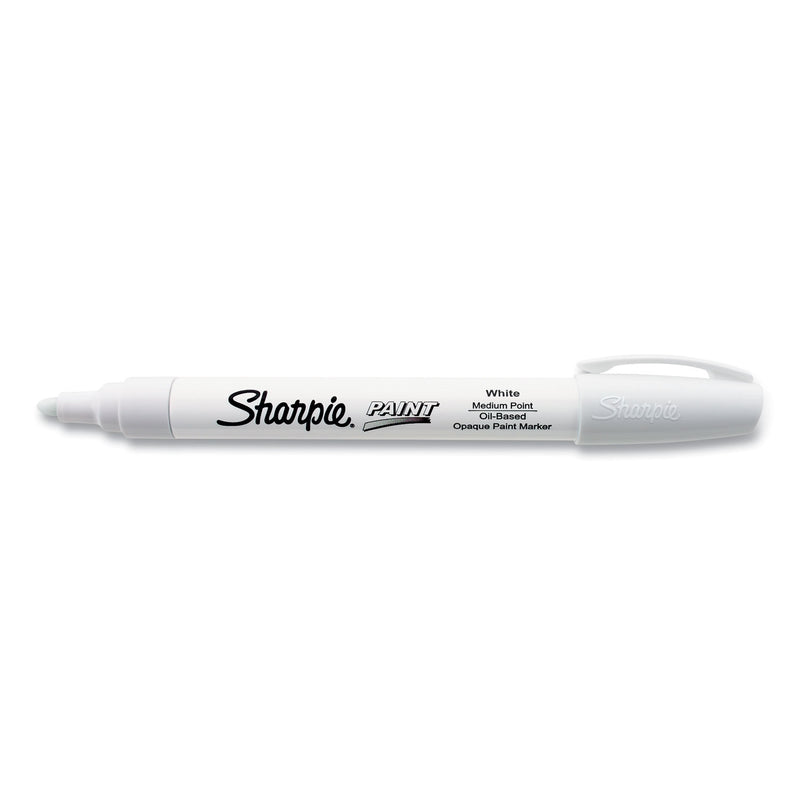 Sharpie Permanent Paint Marker, Medium Bullet Tip, White