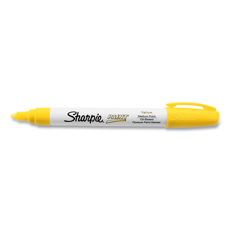 Sharpie Permanent Paint Marker, Medium Bullet Tip, Yellow