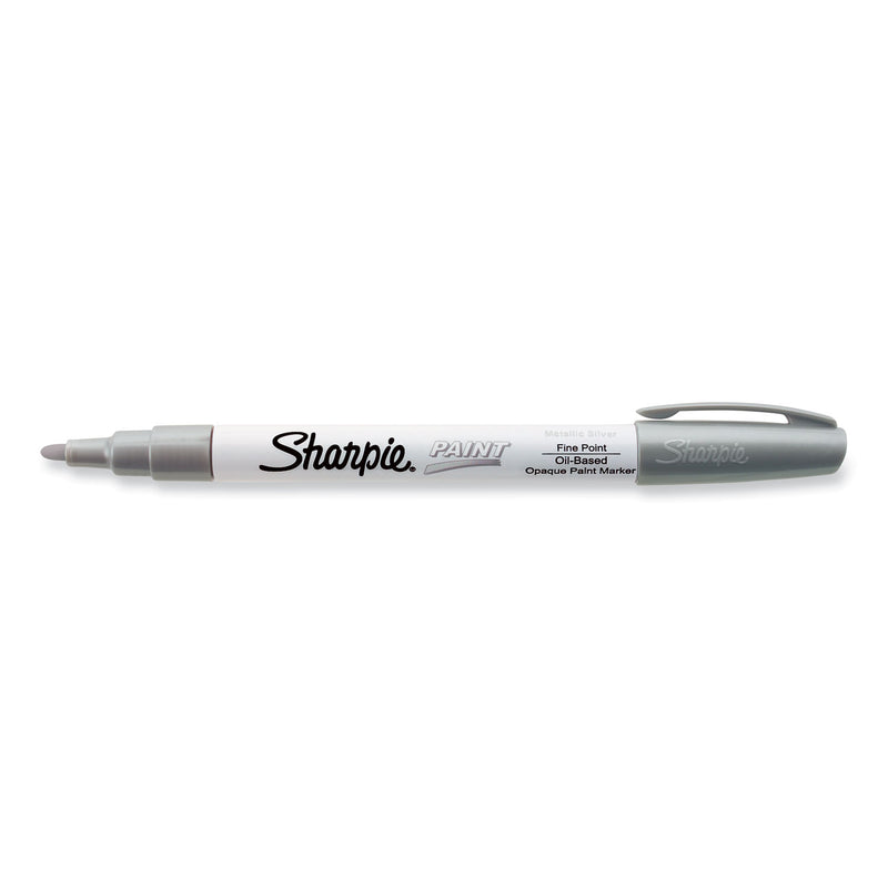 Sharpie Permanent Paint Marker, Fine Bullet Tip, Silver