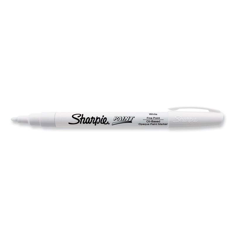 Sharpie Permanent Paint Marker, Fine Bullet Tip, White