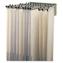 Safco Sheet File Pivot Wall Rack, 12 Hanging Clamps, 24w x 14.75d x 9.75h, Sand