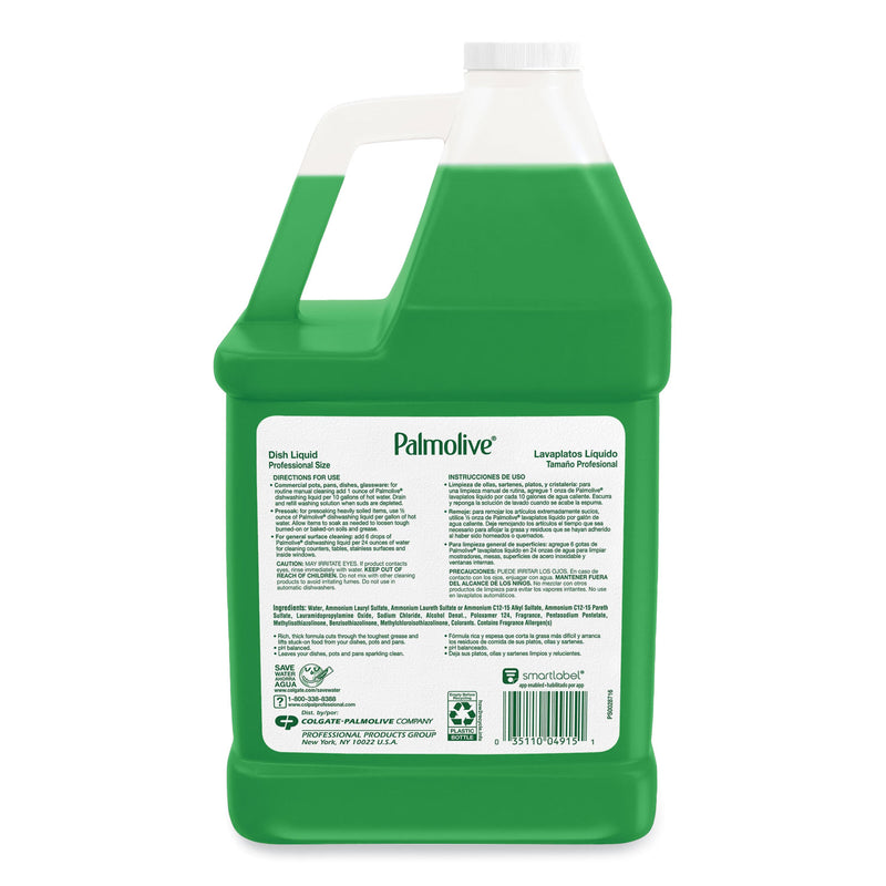 Palmolive Professional Dishwashing Liquid, Original Scent, 1 gal Bottle, 4/Carton