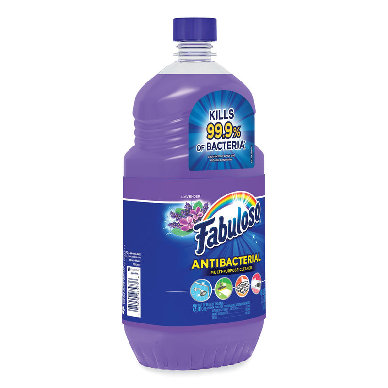 Fabuloso Antibacterial Multi-Purpose Cleaner, Lavender Scent, 48 oz Bottle, 6/Carton