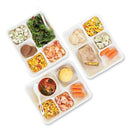 World Centric Fiber Trays, School Tray, 5-Compartments, 8.5 x 10.5 x 1, Natural, Paper, 400/Carton