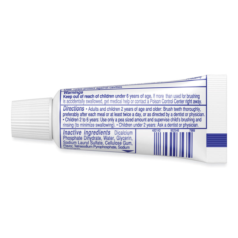 Colgate Toothpaste, Personal Size, 0.85 oz Tube, Unboxed, 240/Carton