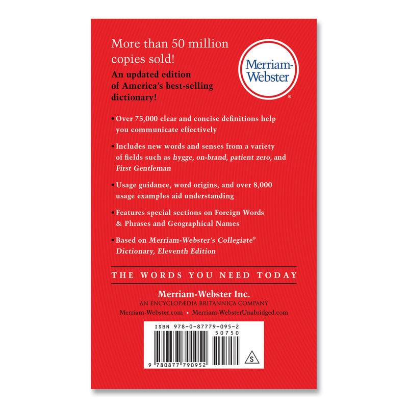 Merriam Webster The Merriam-Webster Dictionary, Revised Edition, Paperback, 960 Pages