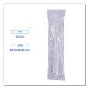 Boardwalk Mediumweight Wrapped Polypropylene Cutlery, Spork, White, 1,000/Carton