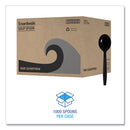 Boardwalk Heavyweight Wrapped Polypropylene Cutlery, Soup Spoon, Black, 1,000/Carton
