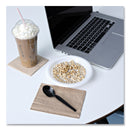 Boardwalk Heavyweight Wrapped Polypropylene Cutlery, Soup Spoon, Black, 1,000/Carton