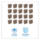 Boardwalk Tall Fold Dispenser Napkins, 1-Ply, 13 x 6, Kraft, 500/Pack, 20 Packs/Carton