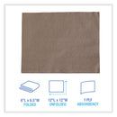 Boardwalk 1/4-Fold Lunch Napkins, 1-Ply, 12 x 12, Kraft, 500/Pack, 12 Packs/Carton