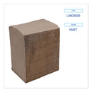 Boardwalk 1/4-Fold Lunch Napkins, 1-Ply, 12 x 12, Kraft, 500/Pack, 12 Packs/Carton