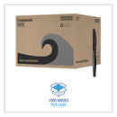 Boardwalk Heavyweight Wrapped Polystyrene Cutlery, Knife, Black, 1,000/Carton