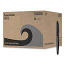 Boardwalk Heavyweight Wrapped Polystyrene Cutlery, Knife, Black, 1,000/Carton