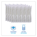 Boardwalk PET Cold Cup Dome Lids, Fits 16 oz to 24 oz Plastic Cups, Clear, 100 Lids/Sleeve, 10 Sleeves/Carton