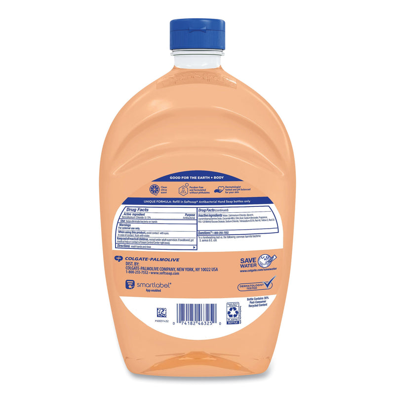 Softsoap Antibacterial Liquid Hand Soap Refills, Fresh, Orange, 50 oz