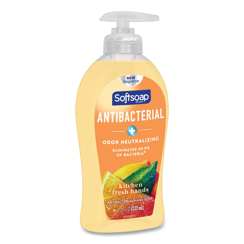 Softsoap Antibacterial Hand Soap, Citrus, 11.25 oz Pump Bottle, 6/Carton