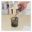 Westcott Value Line Stainless Steel Shears, 8" Long, 3.5" Cut Length, Black Straight Handle