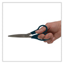 Westcott Value Line Stainless Steel Shears, 8" Long, 3.5" Cut Length, Black Straight Handle