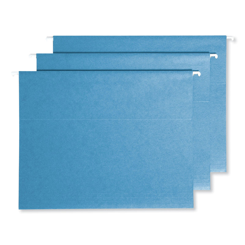 Smead Colored Hanging File Folders with ProTab Kit, Letter Size, 1/3-Cut, Blue