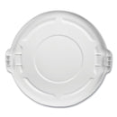 Rubbermaid Round Flat Top Lid, for 32 gal Round BRUTE Containers, 22.25" Diameter, Blue