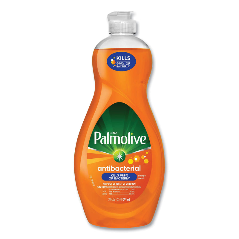 Palmolive Ultra Antibacterial Dishwashing Liquid, 20 oz Bottle, 9/Carton