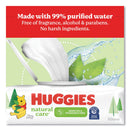 Huggies Natural Care Sensitive Baby Wipes, 3.88 x 6.6, Unscented, White, 56/Pack, 8 Packs/Carton
