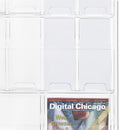 Safco Reveal Clear Literature Displays, 18 Compartments, 30w x 2d x 45h, Clear