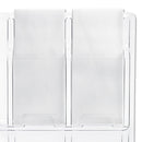Safco Reveal Clear Literature Displays, 24 Compartments, 30w x 2d x 41h, Clear