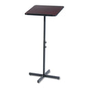 Safco Adjustable Speaker Stand, 21 x 21 x 29.5 to 46, Mahogany/Black