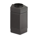 Safco Canmeleon Indoor/Outdoor Receptacle, Pentagon, Polyethylene, 30 gal, Black