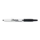 Sharpie Retractable Permanent Marker, Fine Bullet Tip, Black