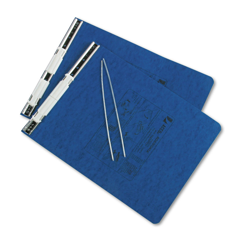 ACCO PRESSTEX Covers with Storage Hooks, 2 Posts, 6" Capacity, 9.5 x 11, Dark Blue