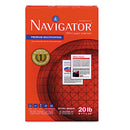 Navigator Premium Multipurpose Copy Paper, 97 Bright, 20 lb Bond Weight, 8.5 x 14, White, 500 Sheets/Ream, 10 Reams/Carton
