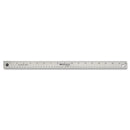 Westcott Stainless Steel Office Ruler With Non Slip Cork Base, Standard/Metric, 18" Long